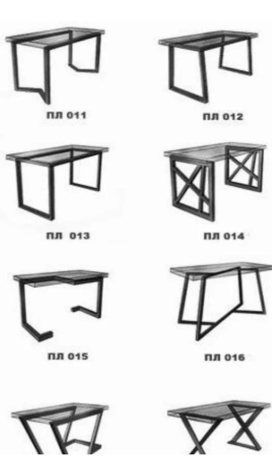 Стол из профильной трубы 20х40 чертежи