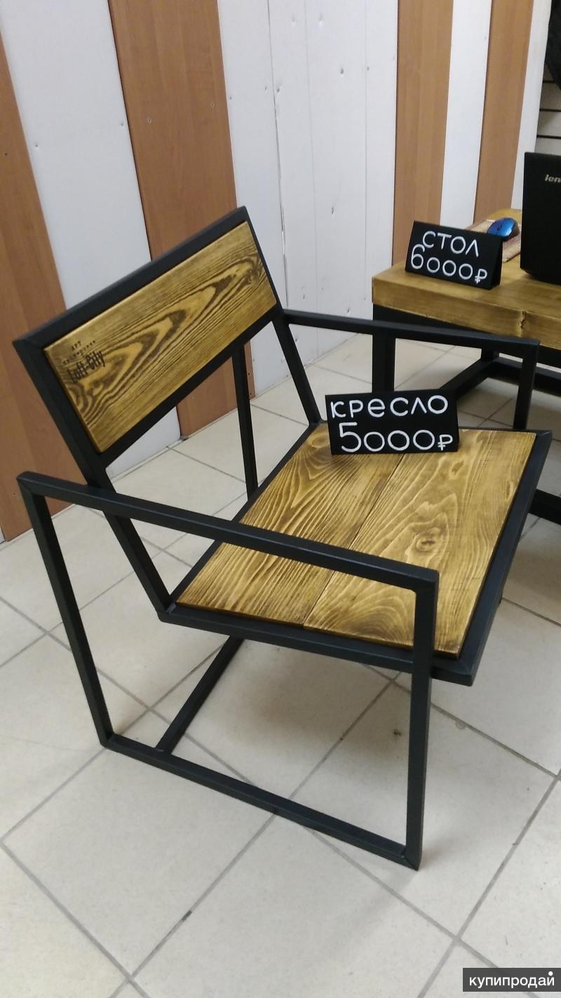 Стол лофт из профильной трубы