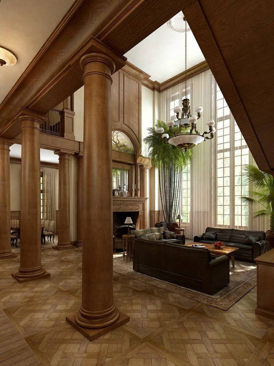 Деревянная колонна