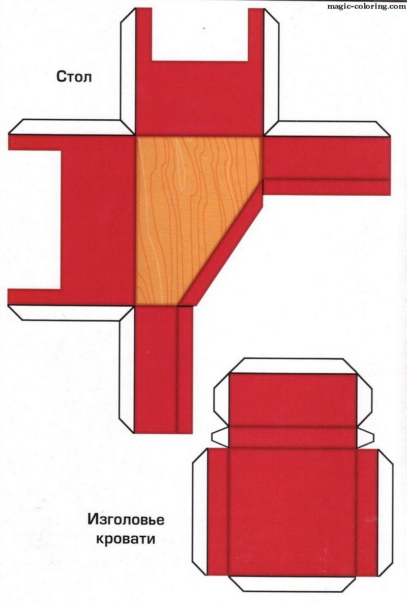 Развёртка мебели для детей