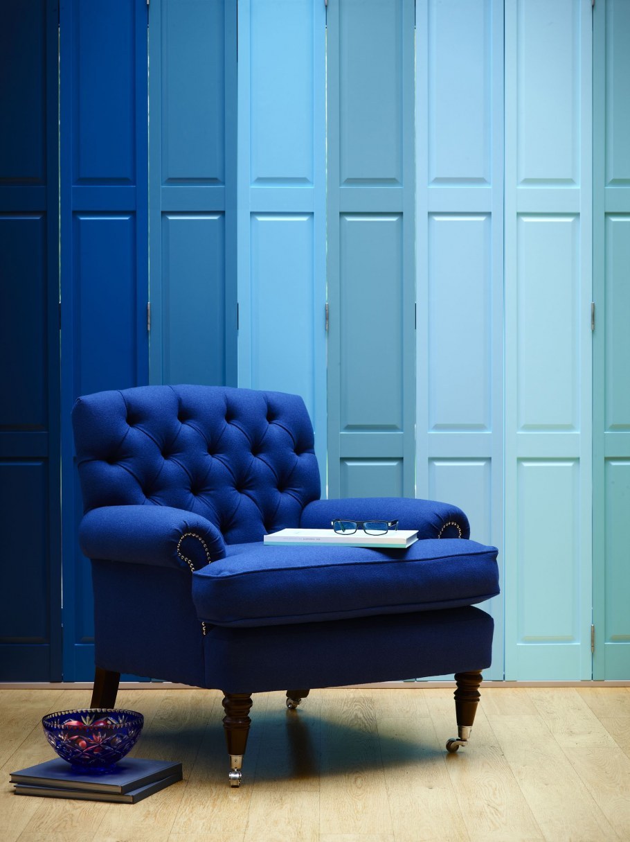 Синий цвет в интерьере