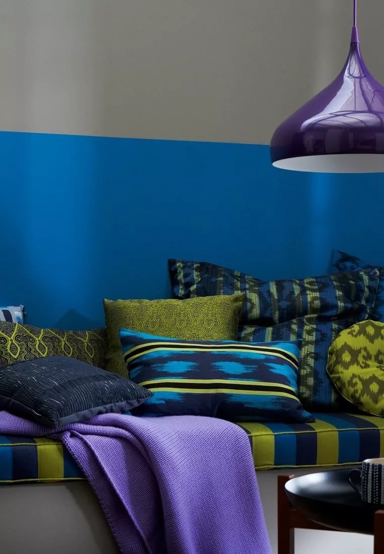 Цветовые сочетания с синим в интерьере