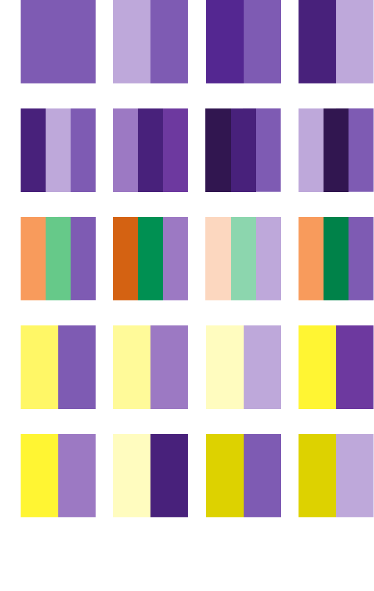 Цветовые сочетания с фиолетовым