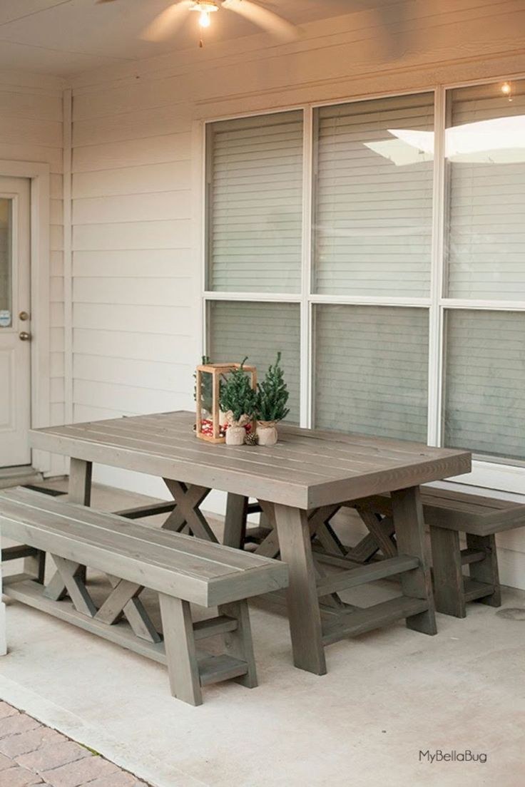 Стол на террасу деревянный