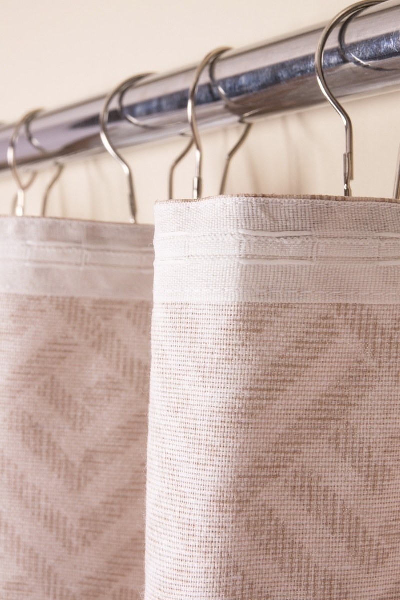 Шторы из рогожки в интерьере