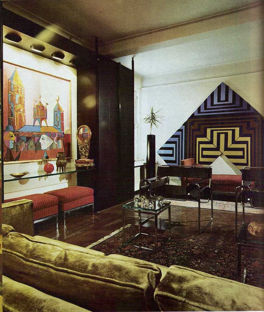 Постмодернизм в интерьере США 70е