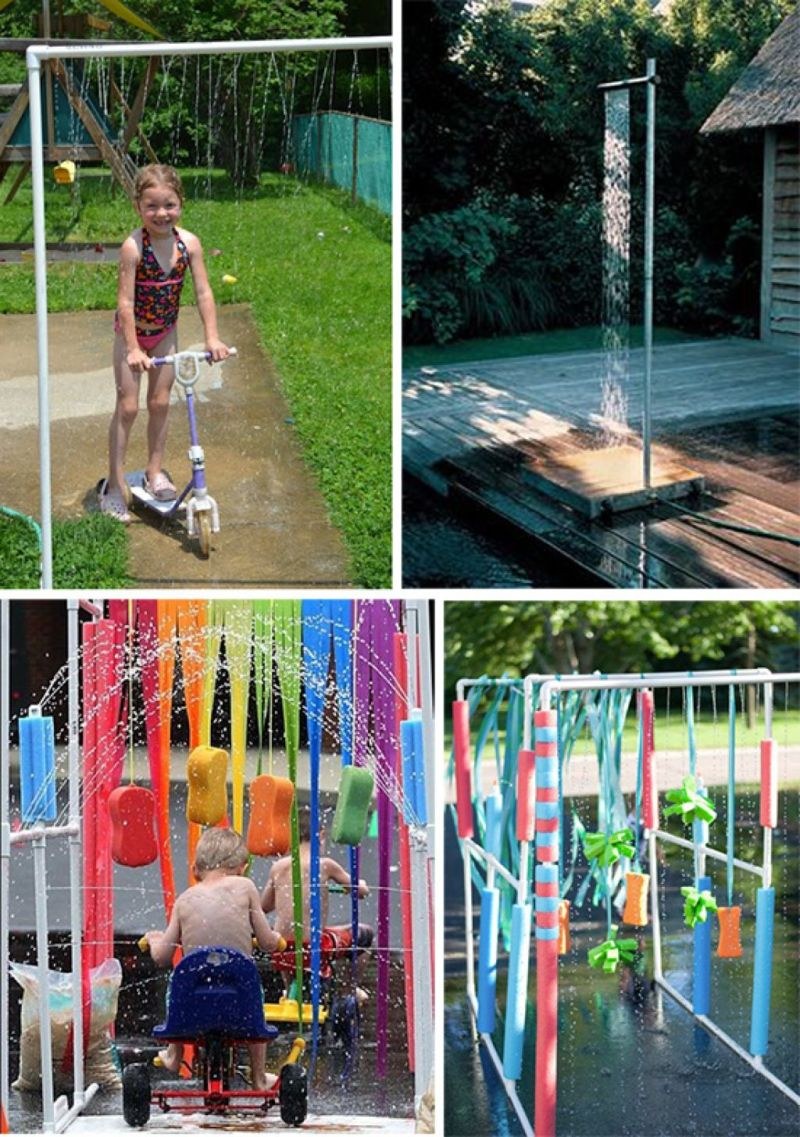 Изделия из пластиковых труб для сада