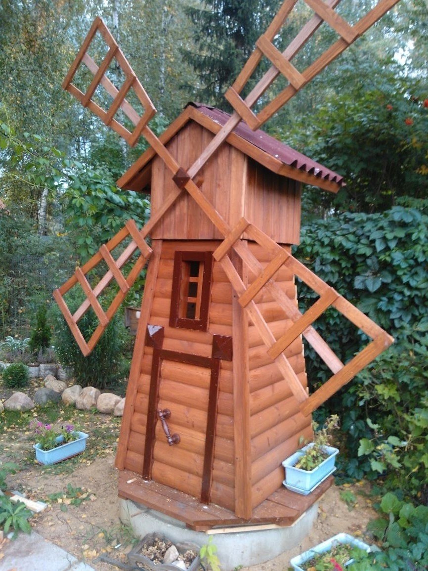 Мельница декоративная для сада