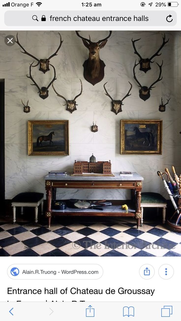 Эстетика ведьм серебро Оленьи рога