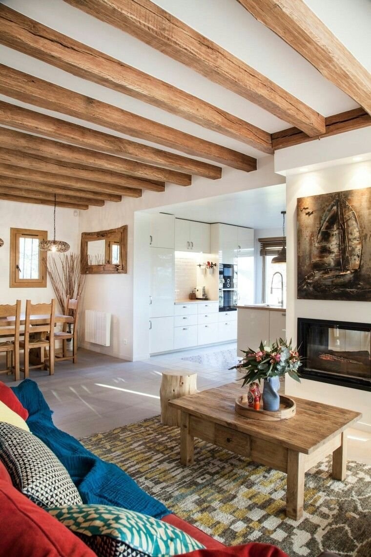 Фальшбалки в интерьере Прованс