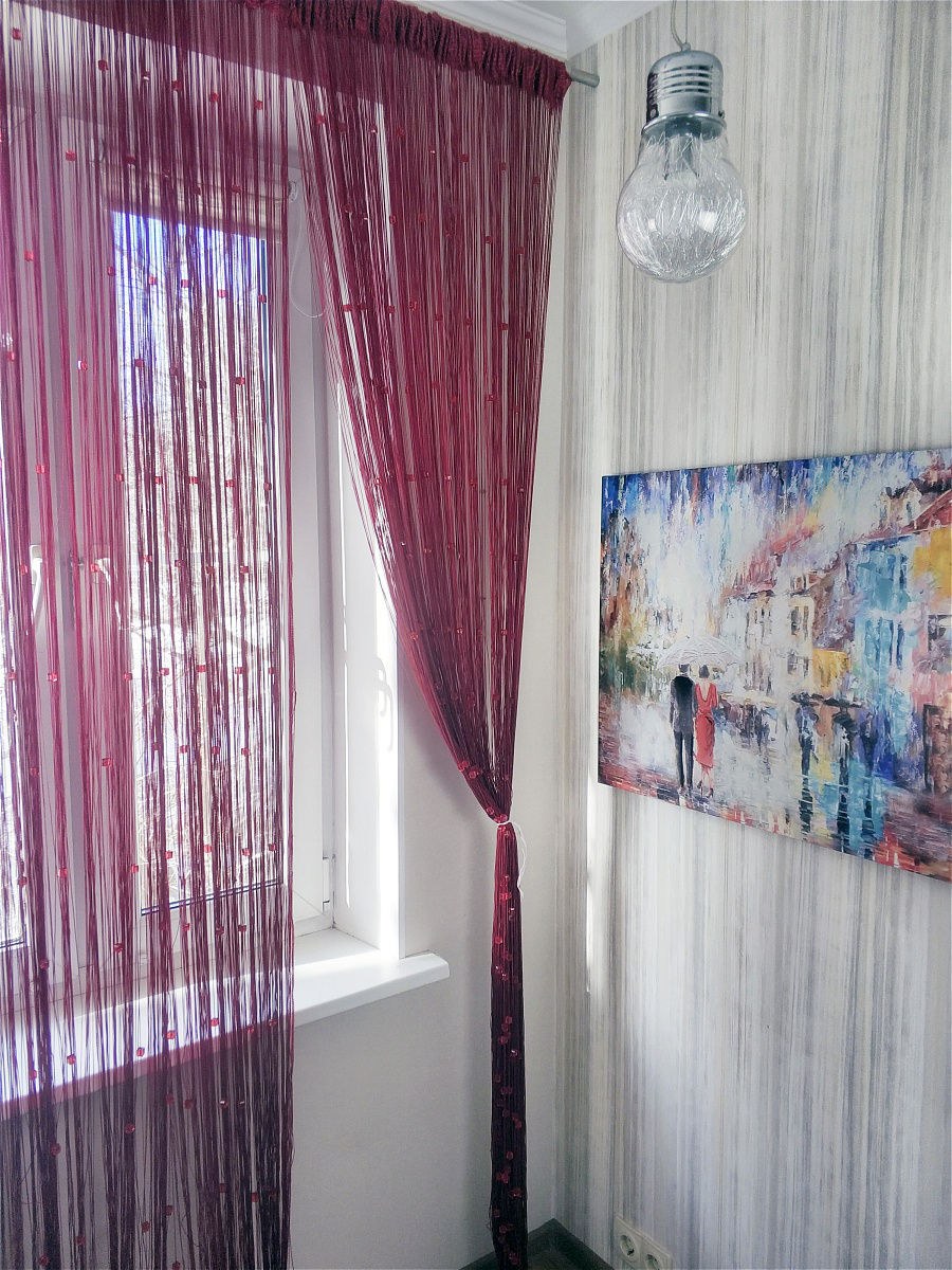 Шторы-лапша нитяные