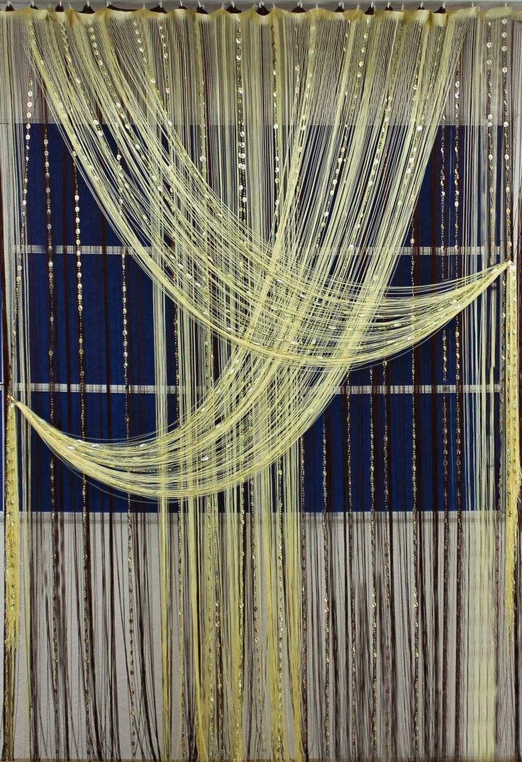Шторы-нити в интерьере