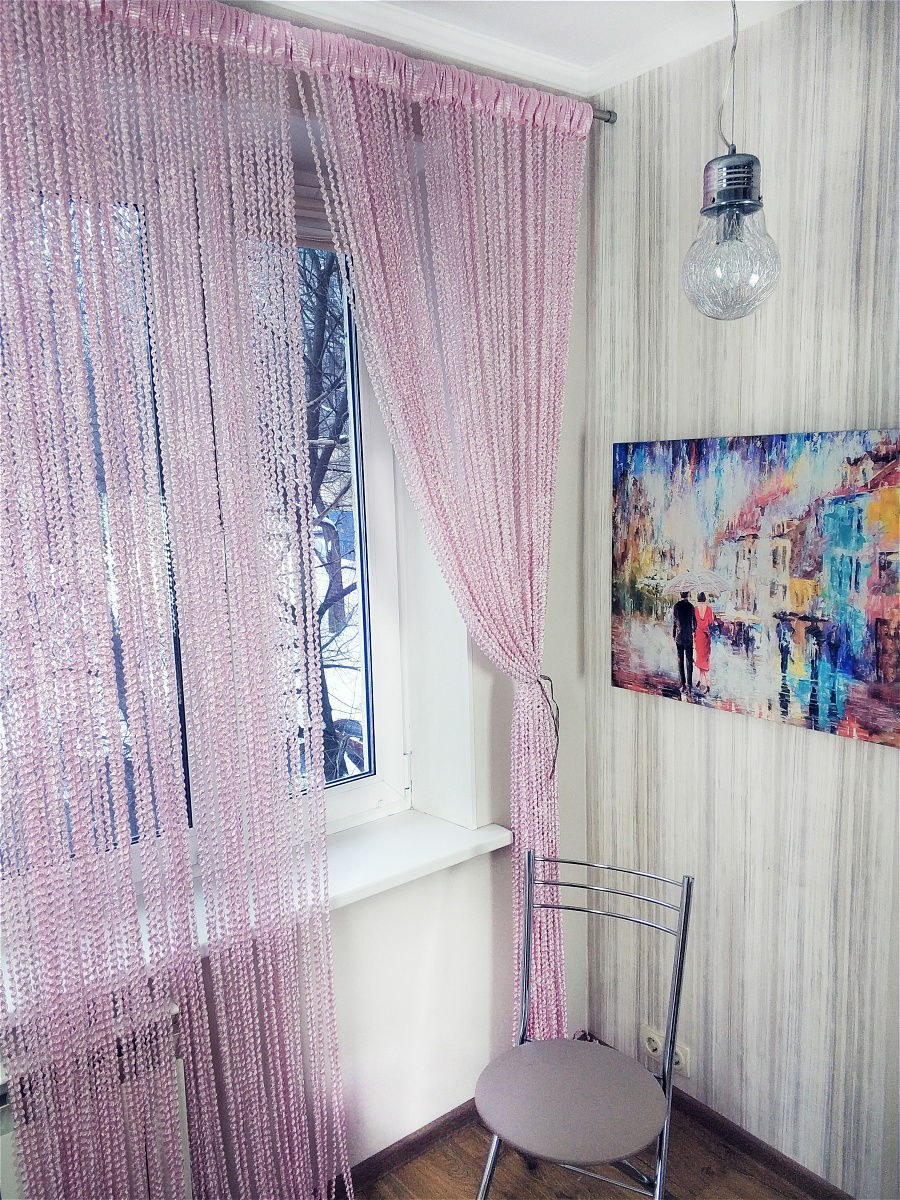 Нитяные шторы Vershtor спираль кисея белая арт jump1