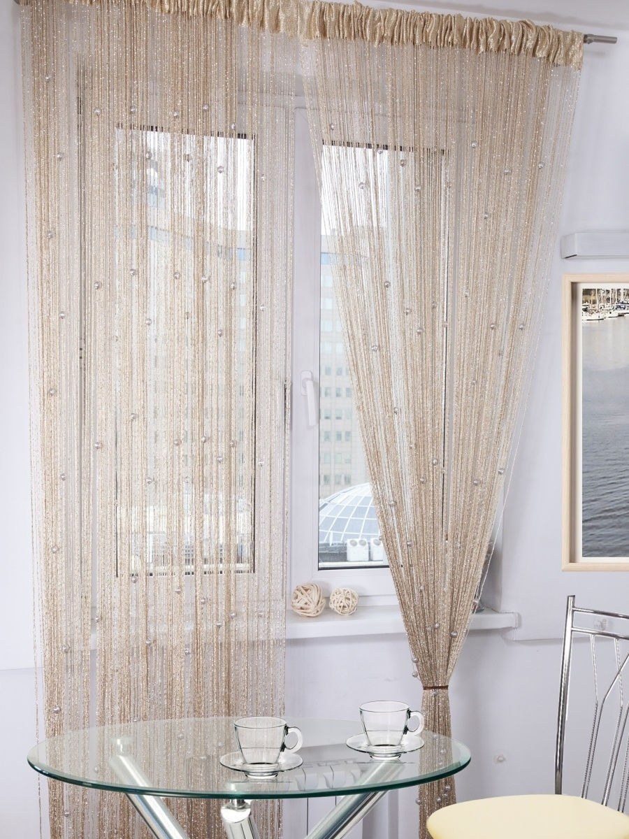 Кисея шторы на кухню