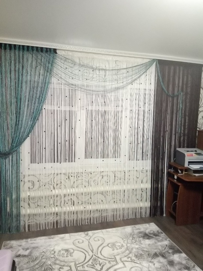 Шторы-нити в интерьере