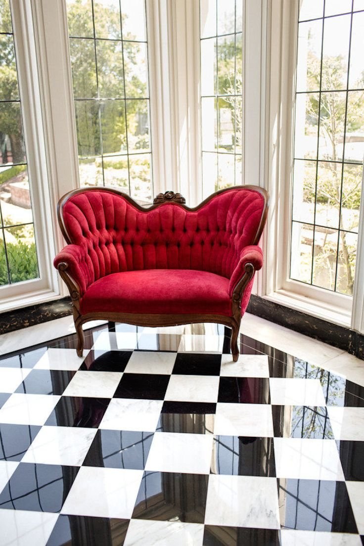 Шахматная плитка в интерьере