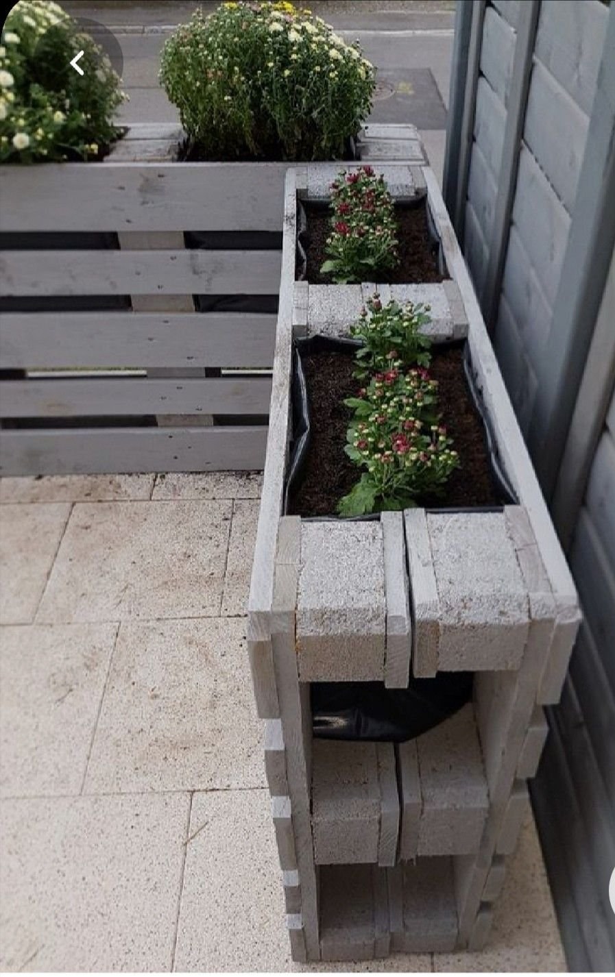 Ограждение для грядок из паллет