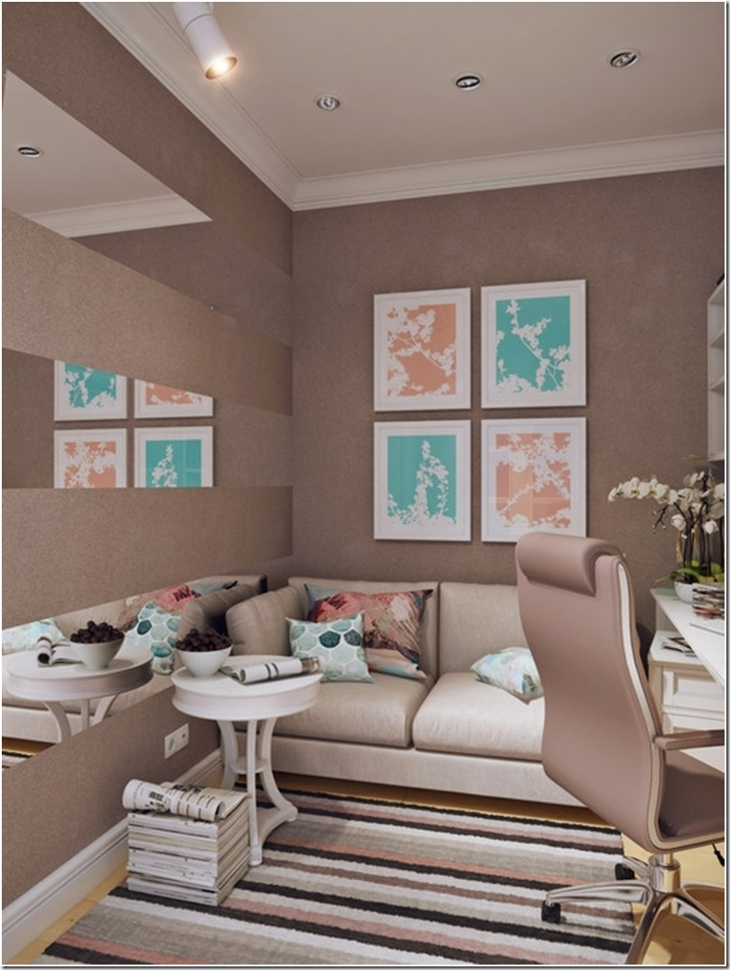 Кофейный цвет стен