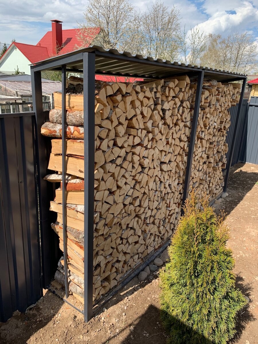 Дровник баня бочка