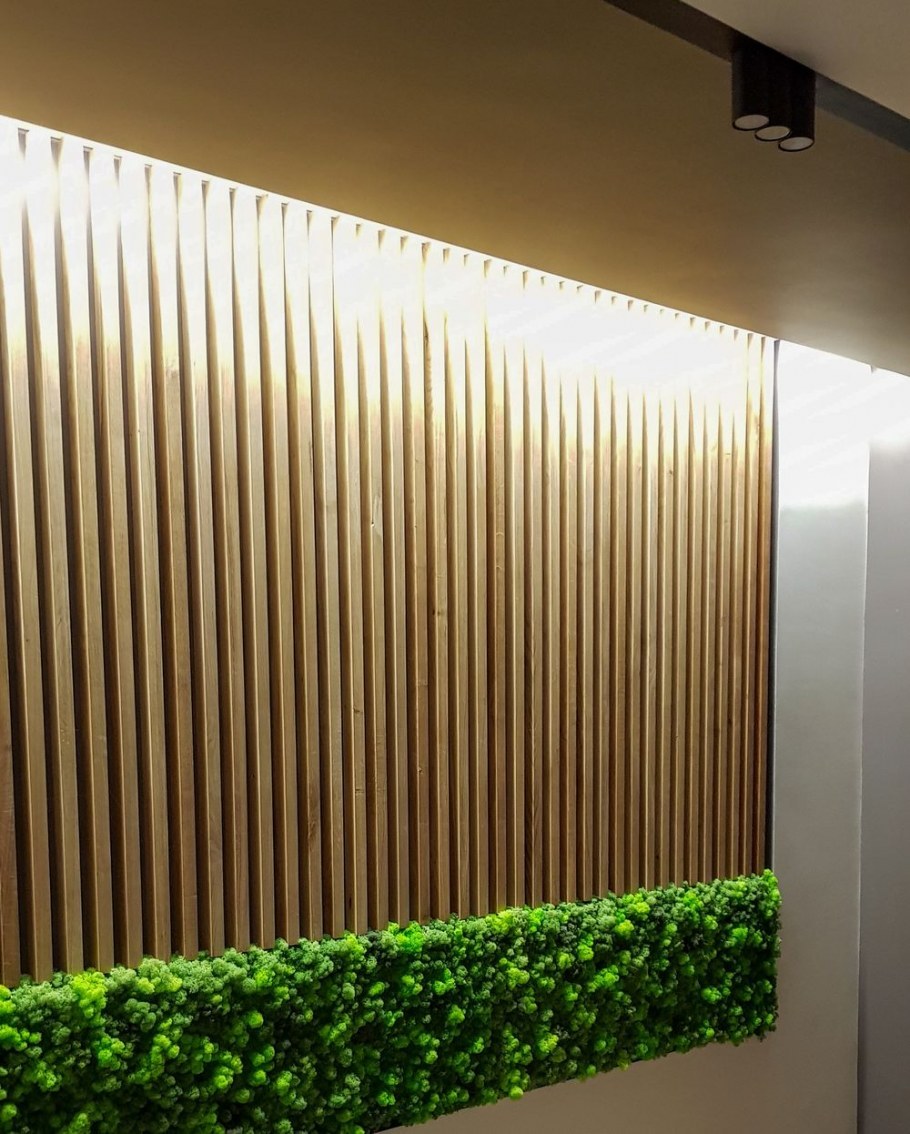 МДФ панель "вертикальные рейки" h2530