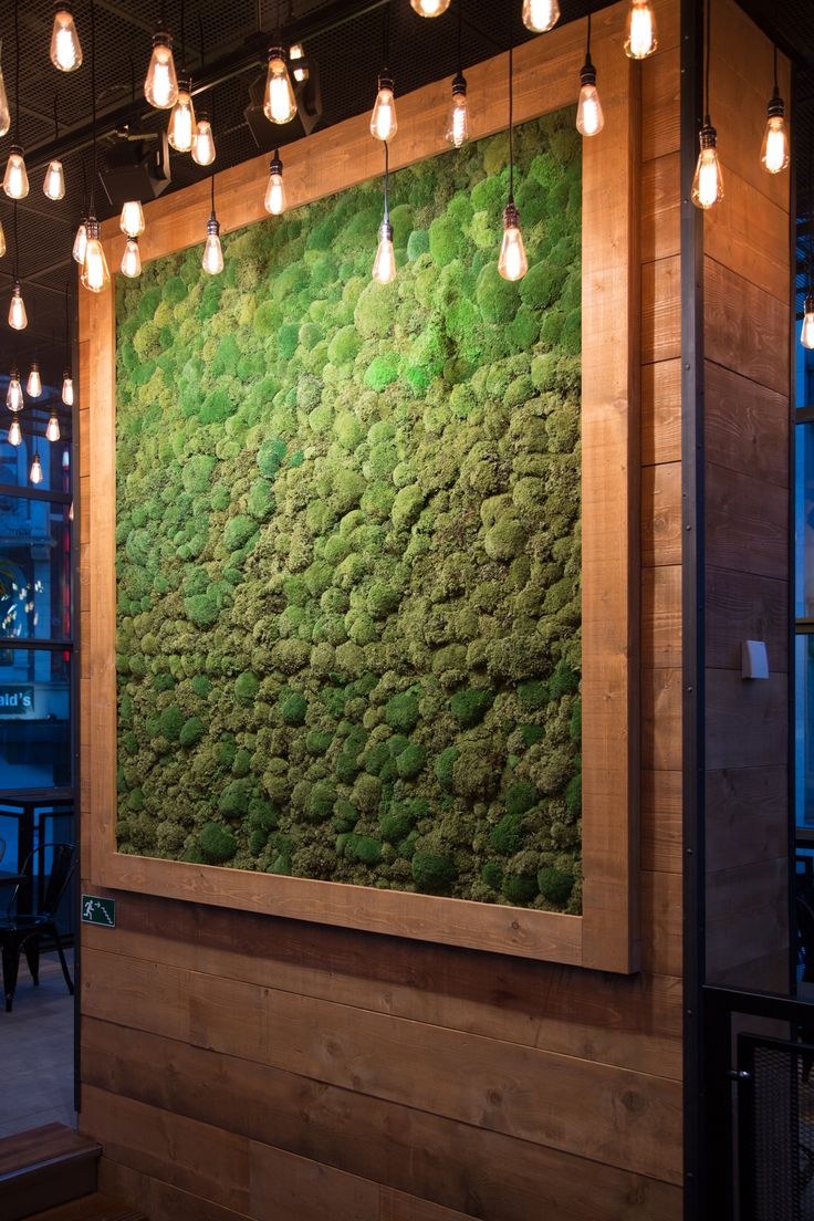 Декоративный мох в интерьере