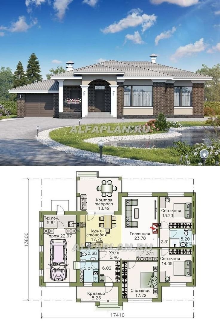 Альфаплан Жасмин с гаражом