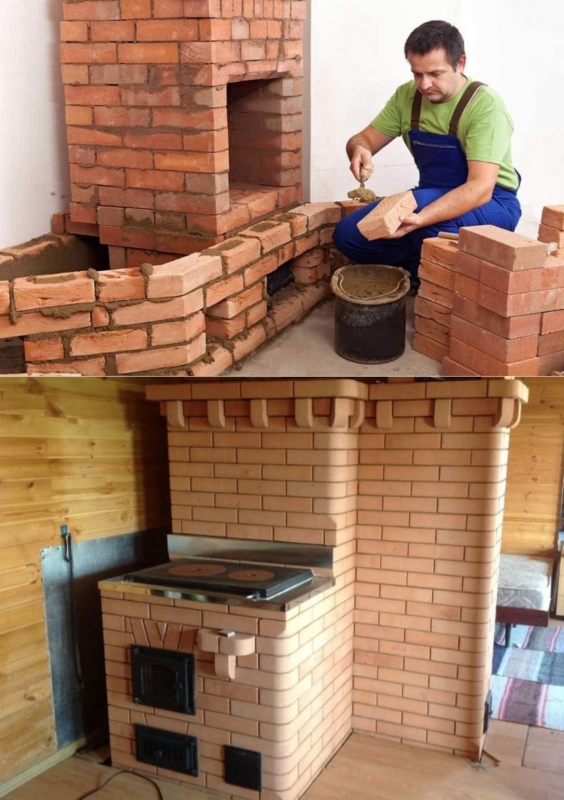 Печь для дома из кирпича