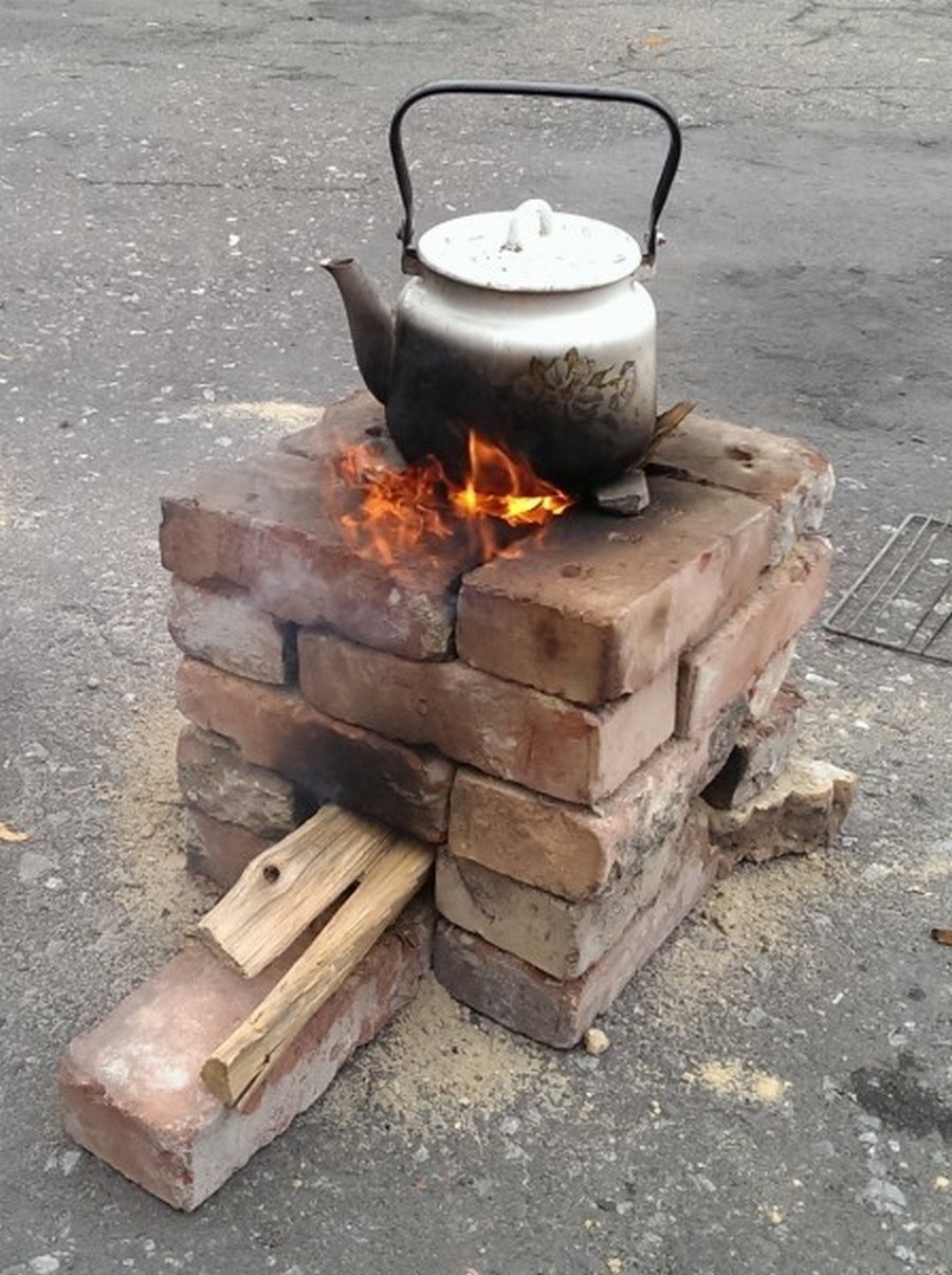 Уличная печь для варки