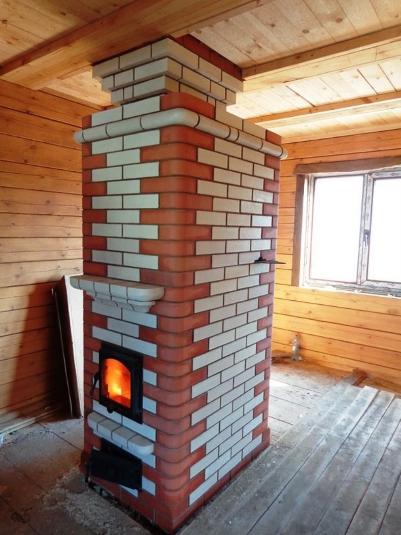 Печь отопительная дровяная малая голландка