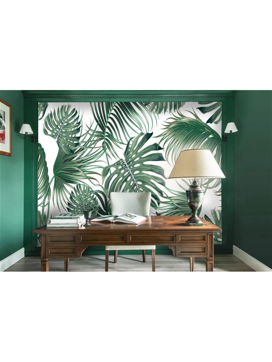 Фотообои папоротник в интерьере