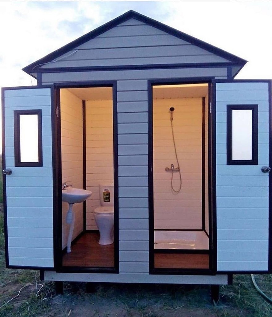 Хоз блок душ туалет сарай