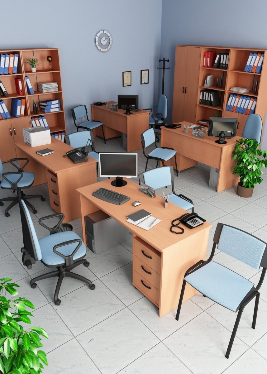 Расстановка мебели в офисе