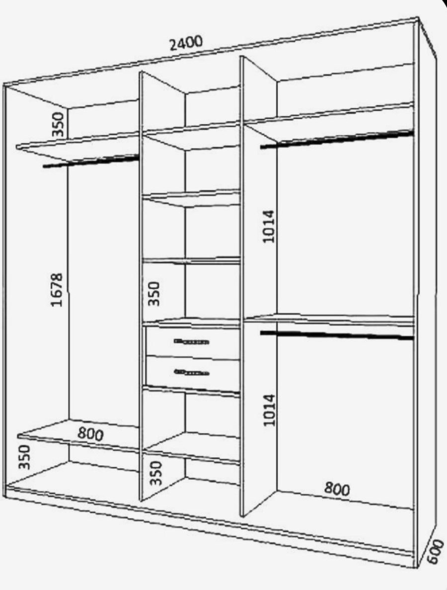 Глубина наполнения шкафа купе. Шкаф купе ширина 3м40. Шкаф купе ширина 2000 высота 2700 глубина 600. Шкаф-купе чертежи с размерами 2000*2300. Шкаф-купе схема сборки ширина 1000мм.
