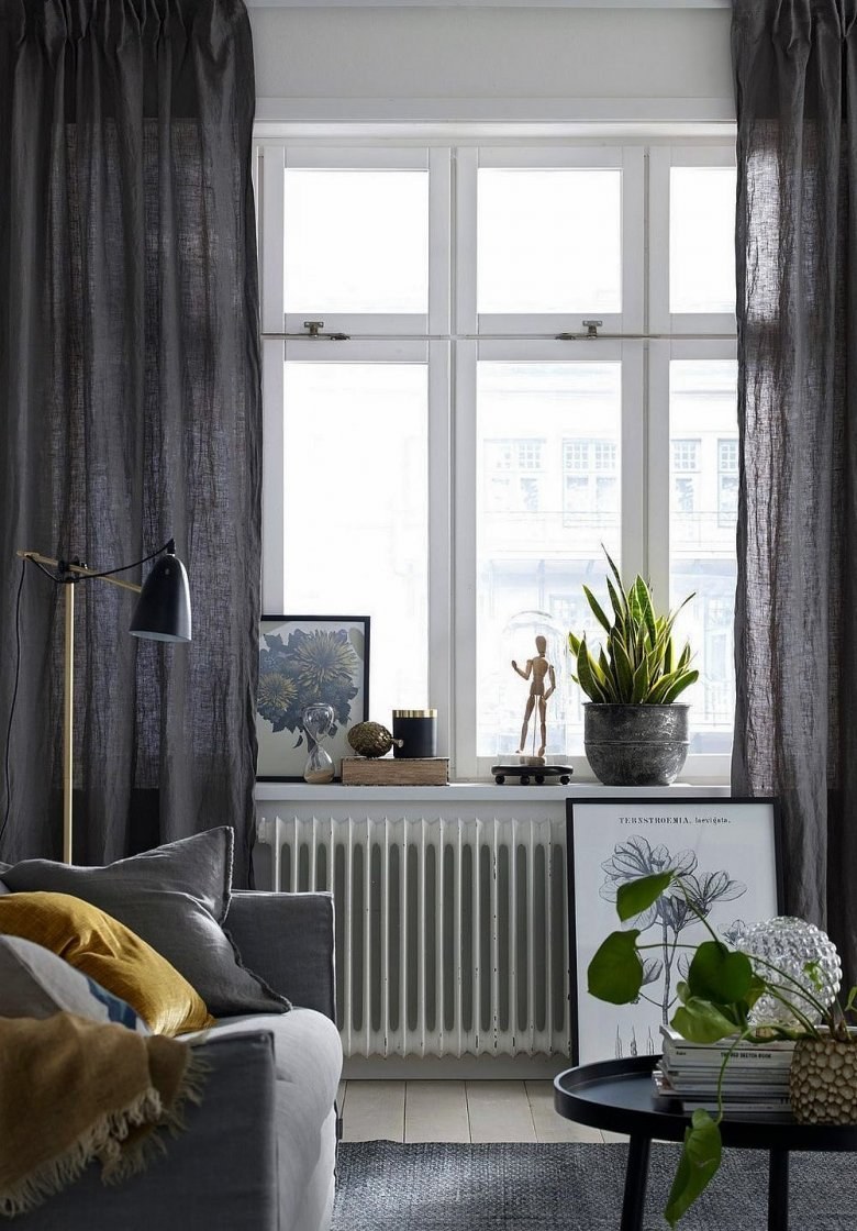 Шторы в стиле Сканди