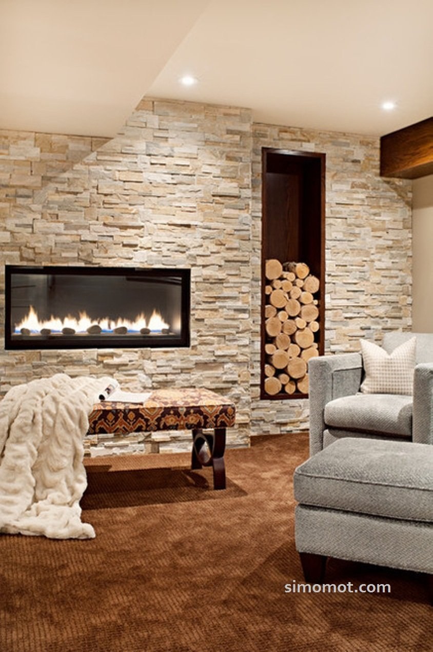 Отделка камнем в интерьере
