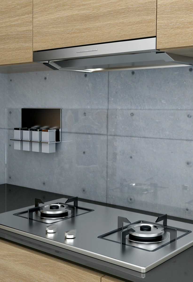 Вытяжка встраиваемая нержавейка 900х300 Тихая