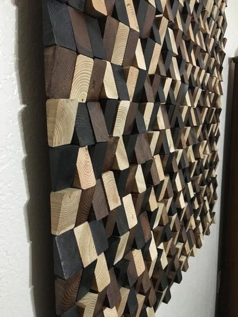 Деревянный декор на стену