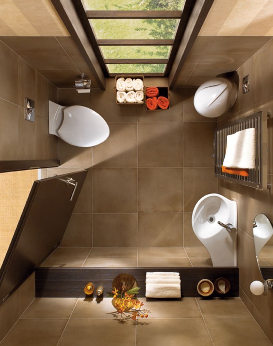 Угловая инсталляция в ванной