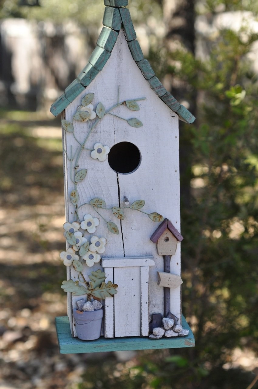 Декоративные скворечники для сада