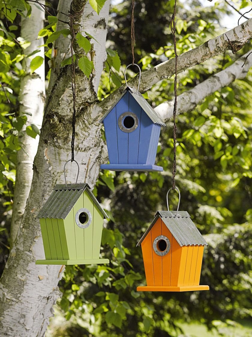 Декоративные скворечники для сада