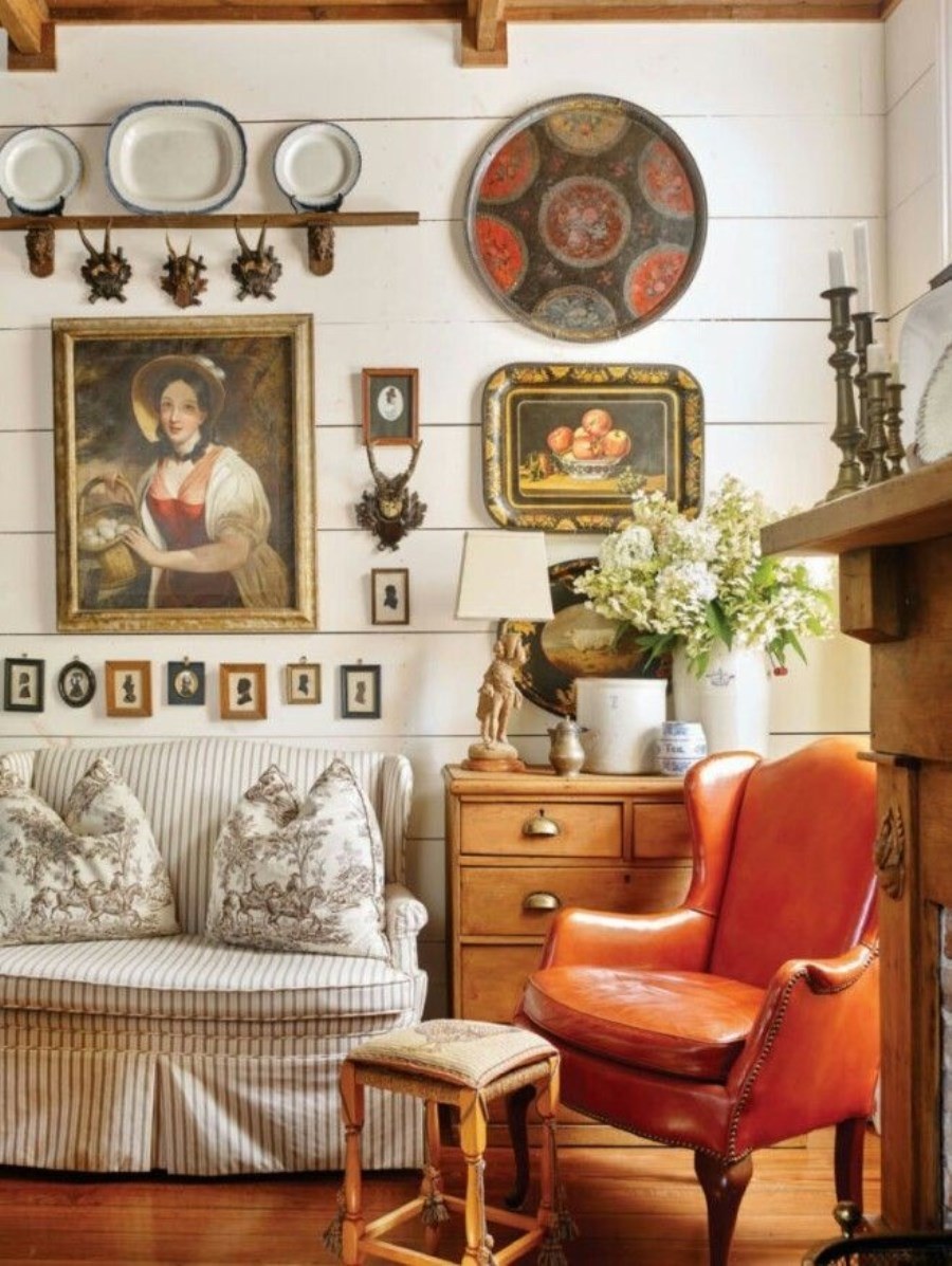 Стены в английском стиле