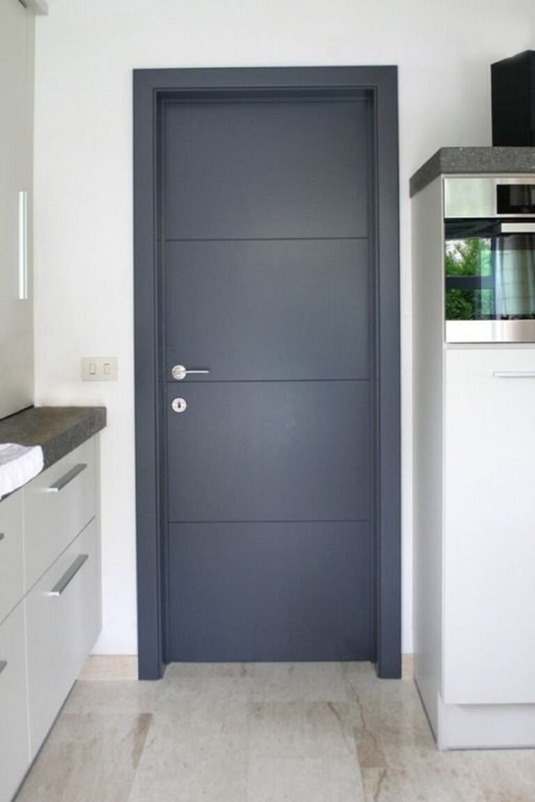 Двери профиль Дорс грей в интерьере