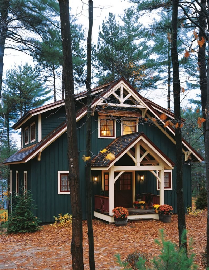 Крафтсман стиль загородный дом