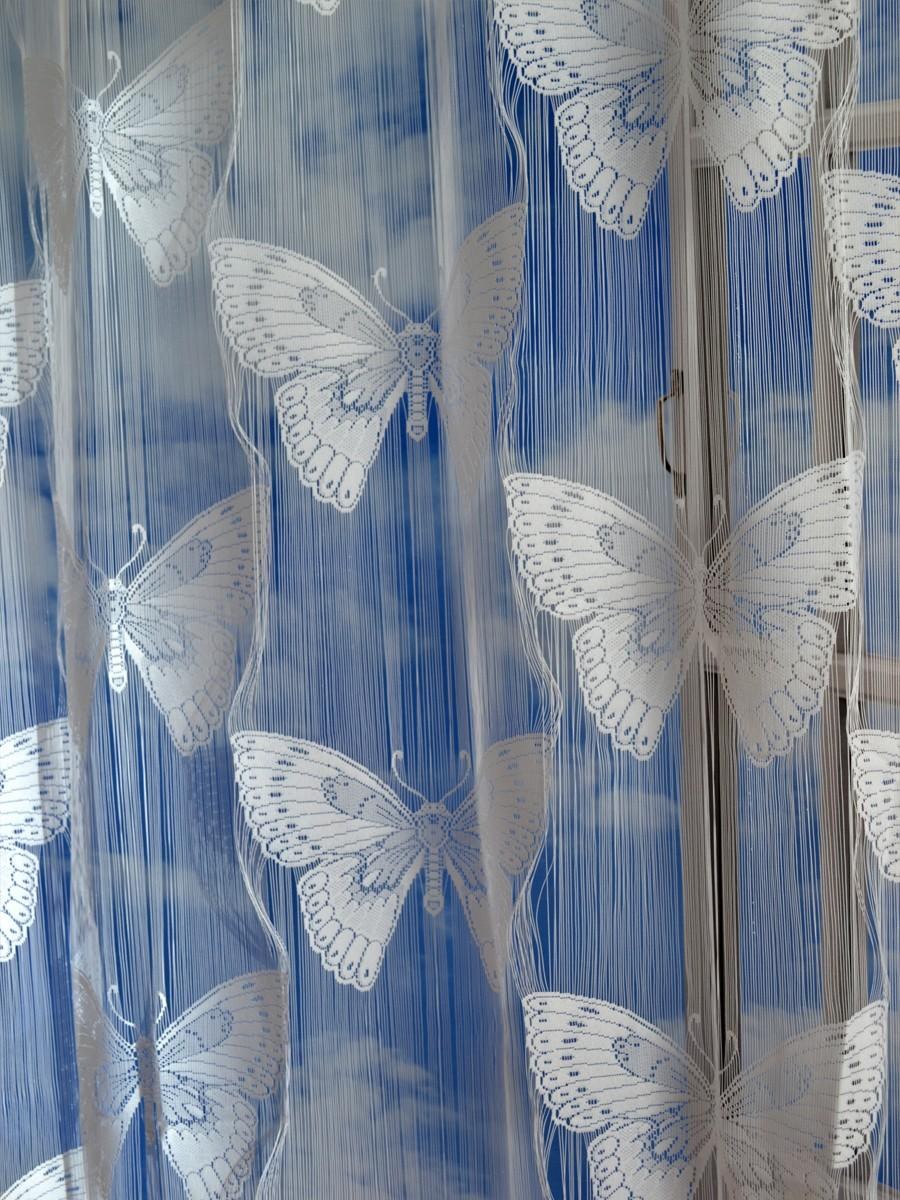 Нитяные шторы бабочки