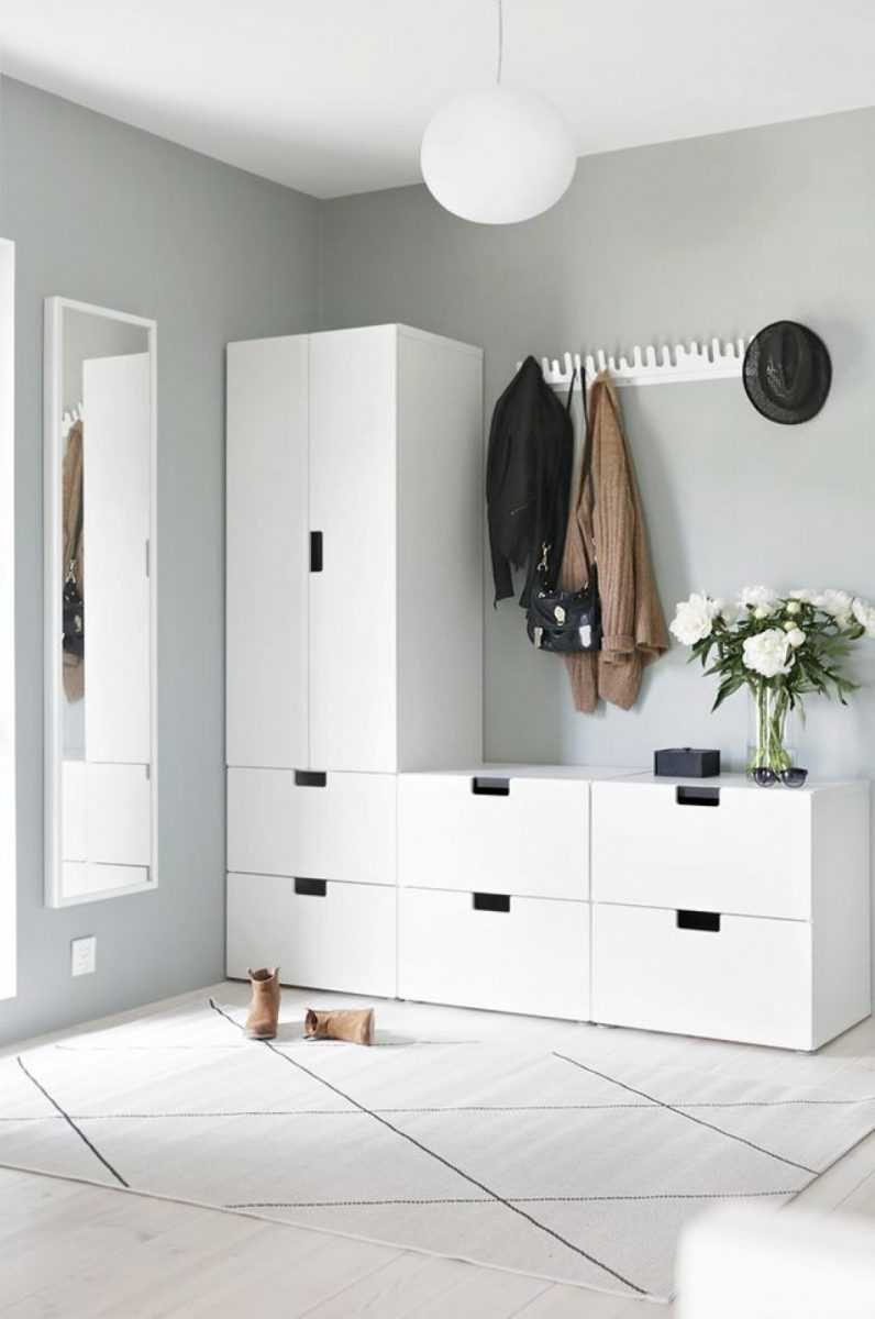 Сканди прихожая икеа