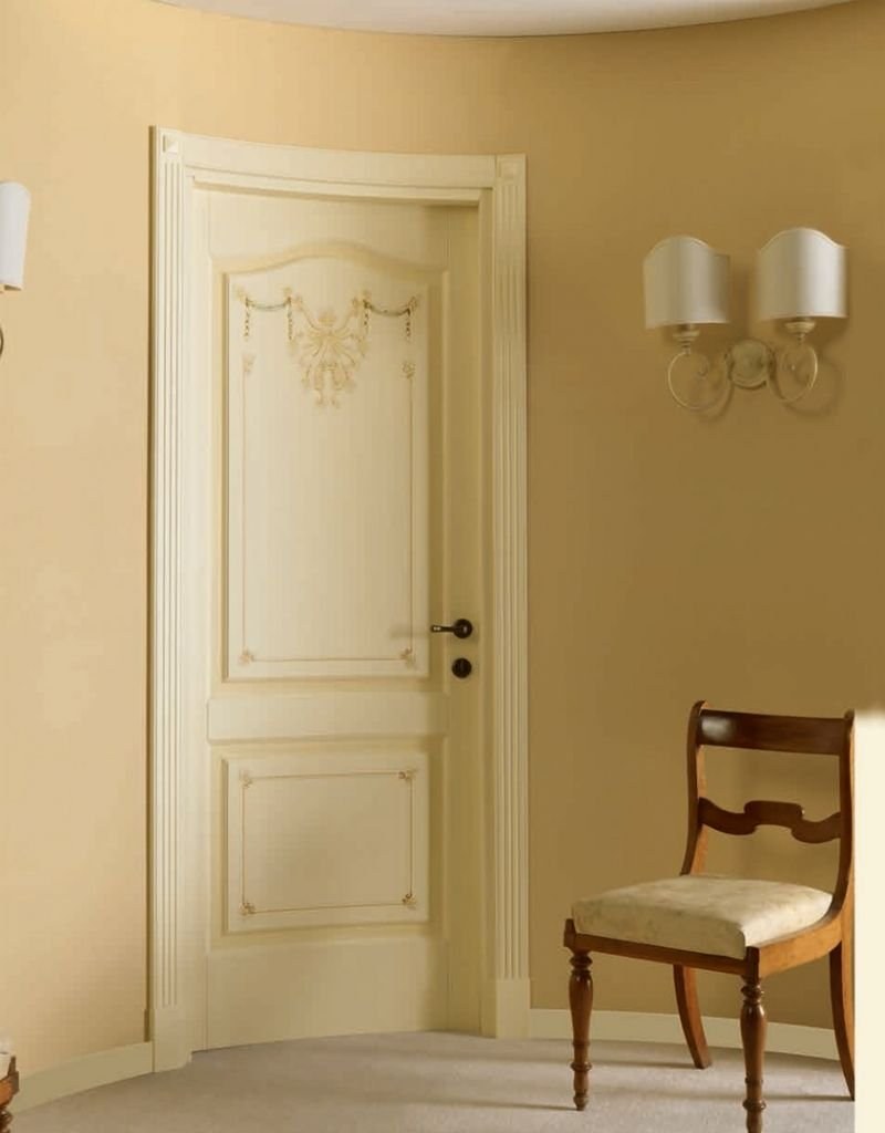Двери слоновая кость в интерьере