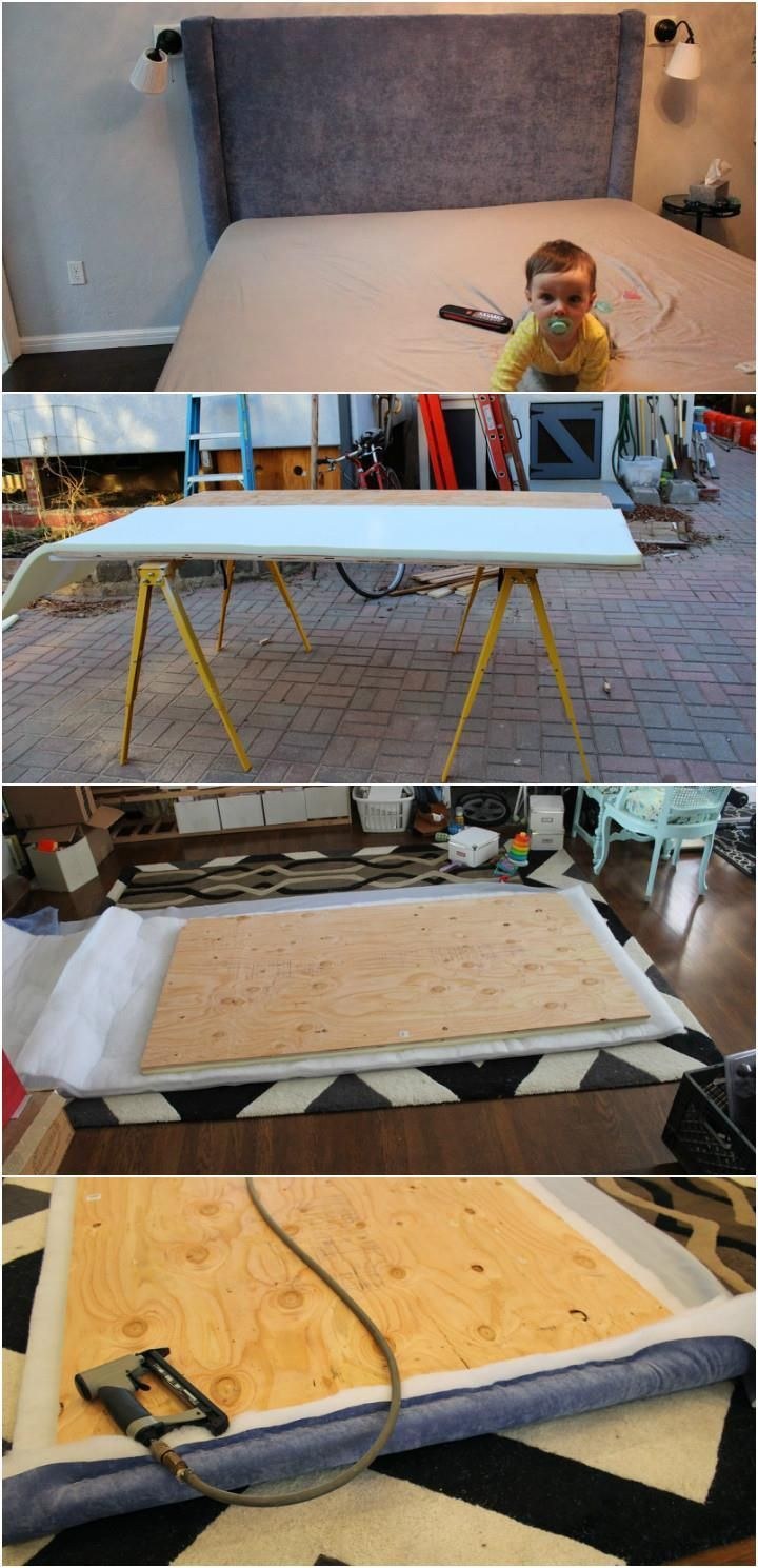 Обтянуть каркас кровати