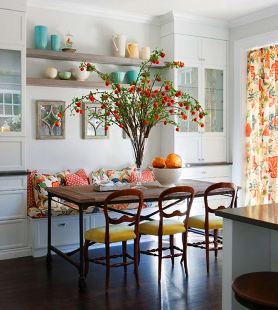 Декор обеденной зоны на кухне