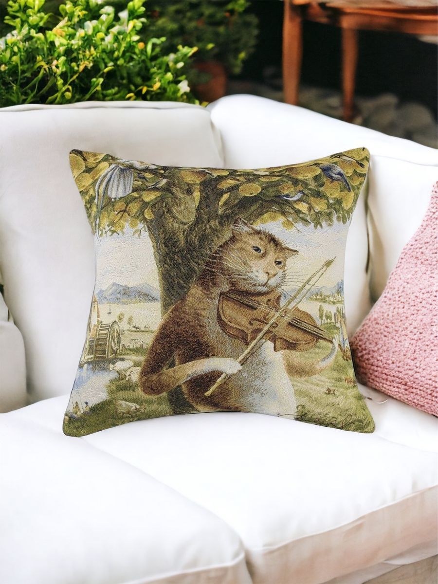 Подушка декоративная гобелен дизайнерская