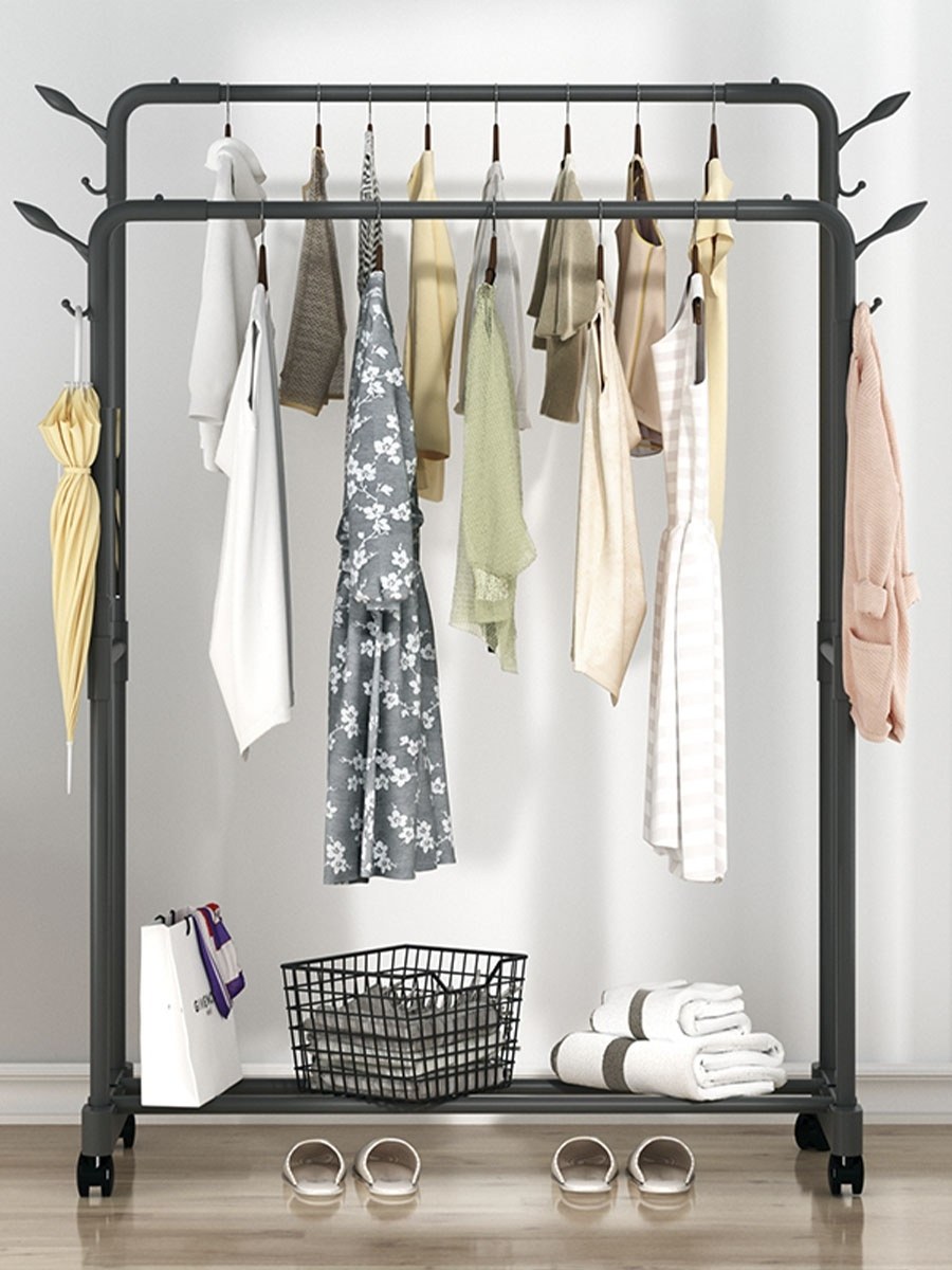 Вешалка напольная - рейл Costway